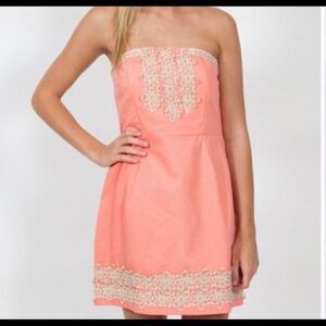 #121 MUD PIE strapless dress